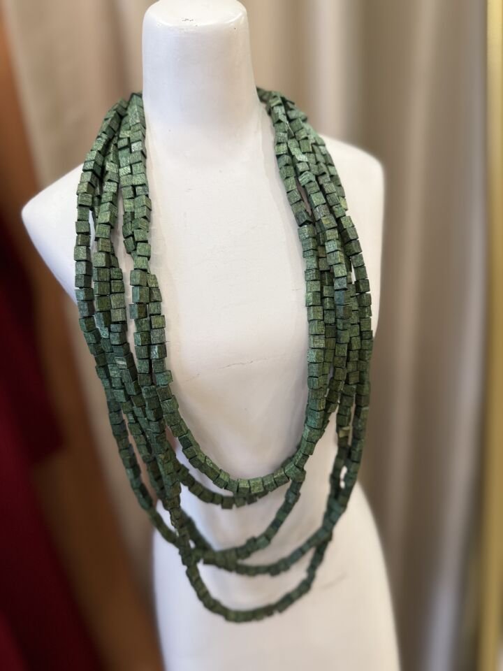 Tasarım Ahşap Renkli Kolye