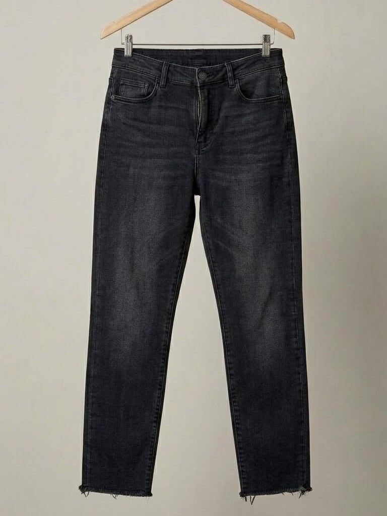 Zr Füme Renk Likralı Boyfit Jean Pantolon