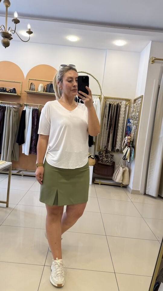 Oysh V Yaka Salaş Tshirt