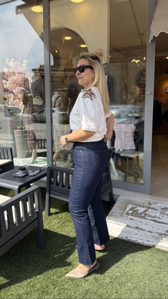 Zra Full Likralı Premium Boyfit Jean-Lacivert