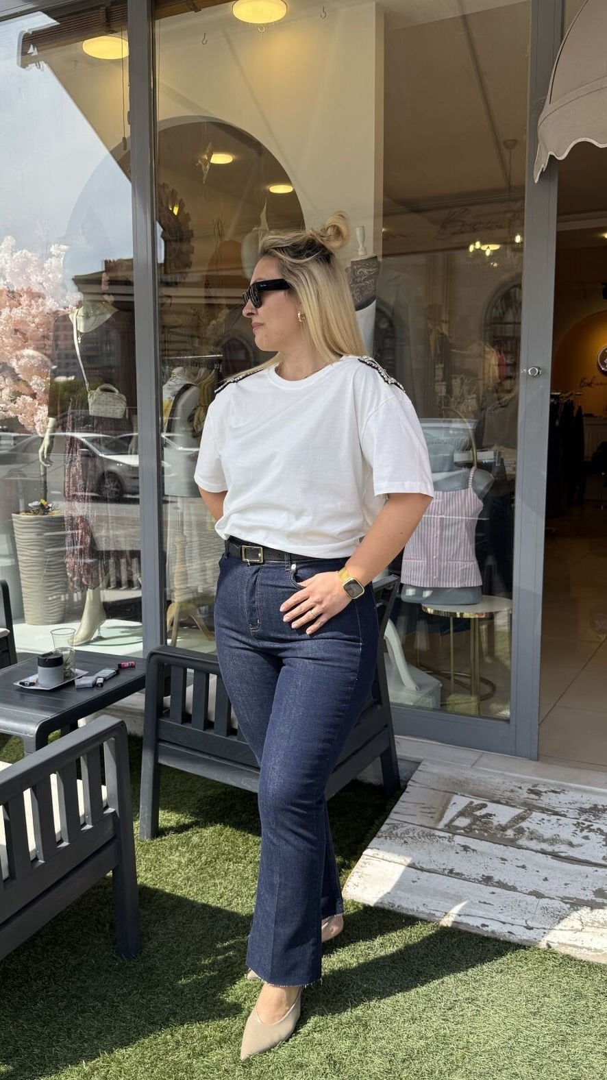 Zra Full Likralı Premium Boyfit Jean-Lacivert