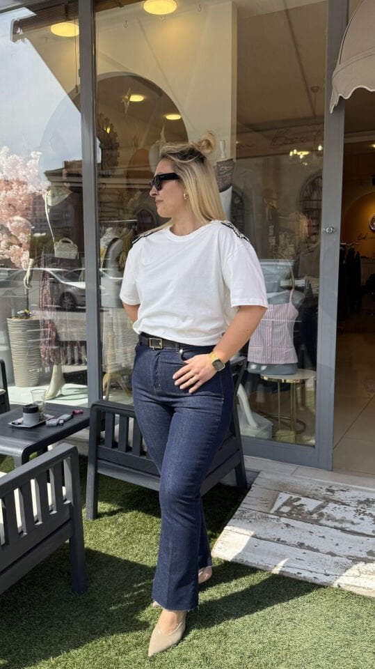 Zra Full Likralı Premium Boyfit Jean-Lacivert
