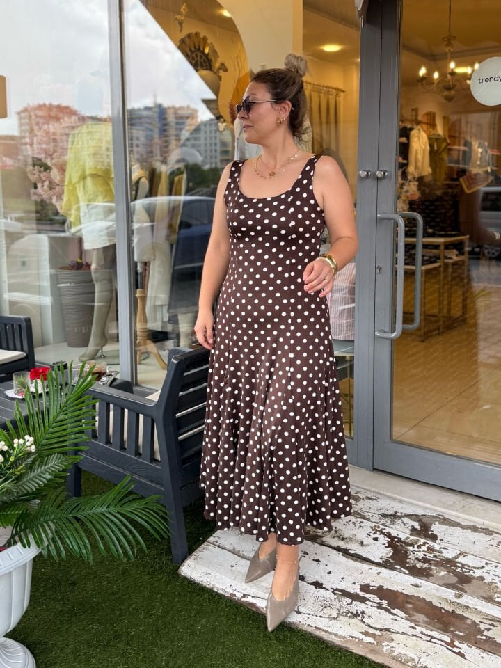 Lady Puantiyeli Elbise