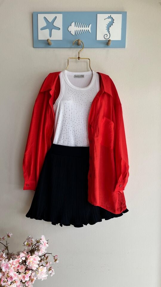 Zra Piliseli Şort Etek