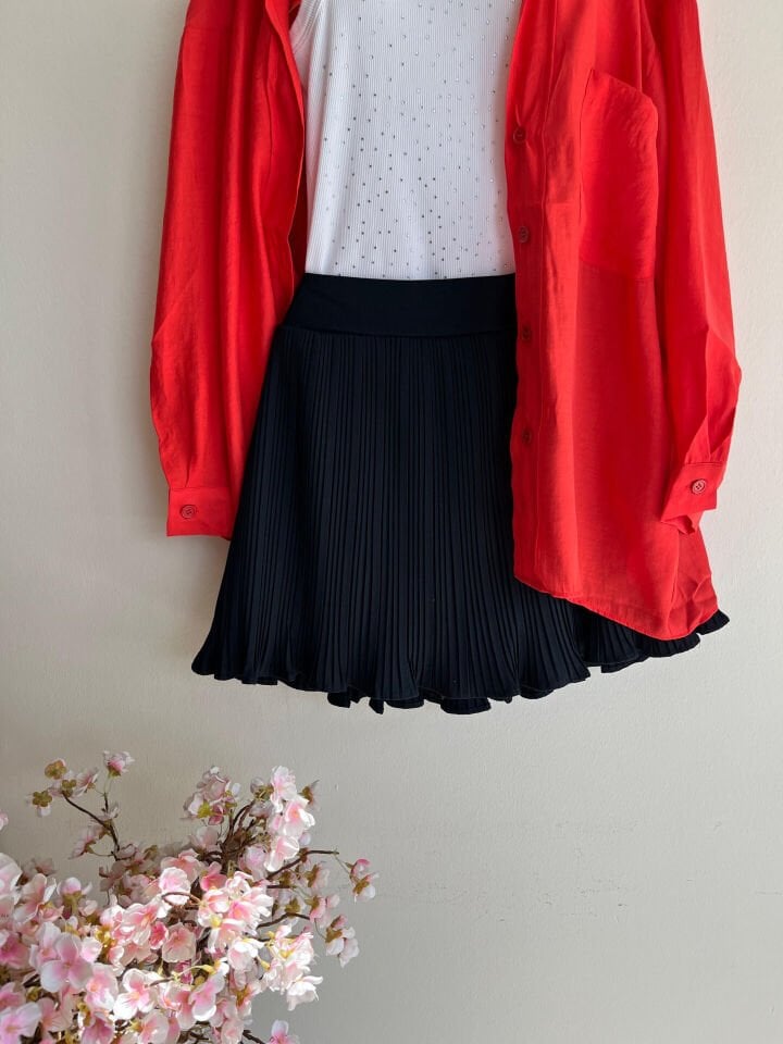 Zra Piliseli Şort Etek