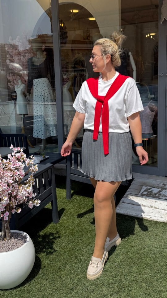 Zra Piliseli Şort Etek