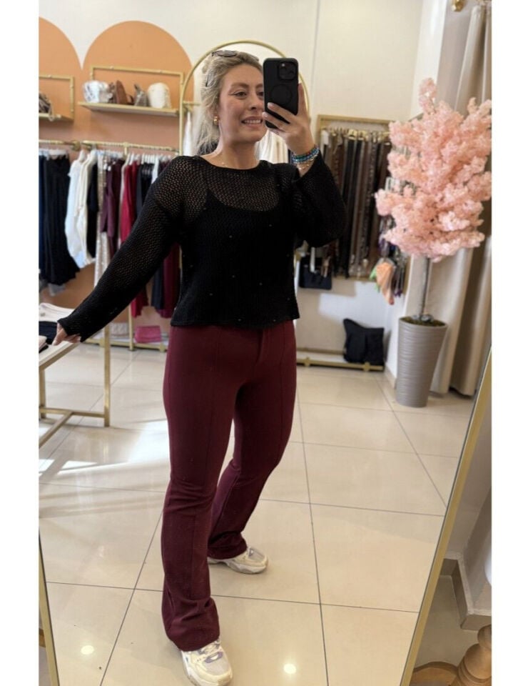 Zra Model Bordo Pantolon