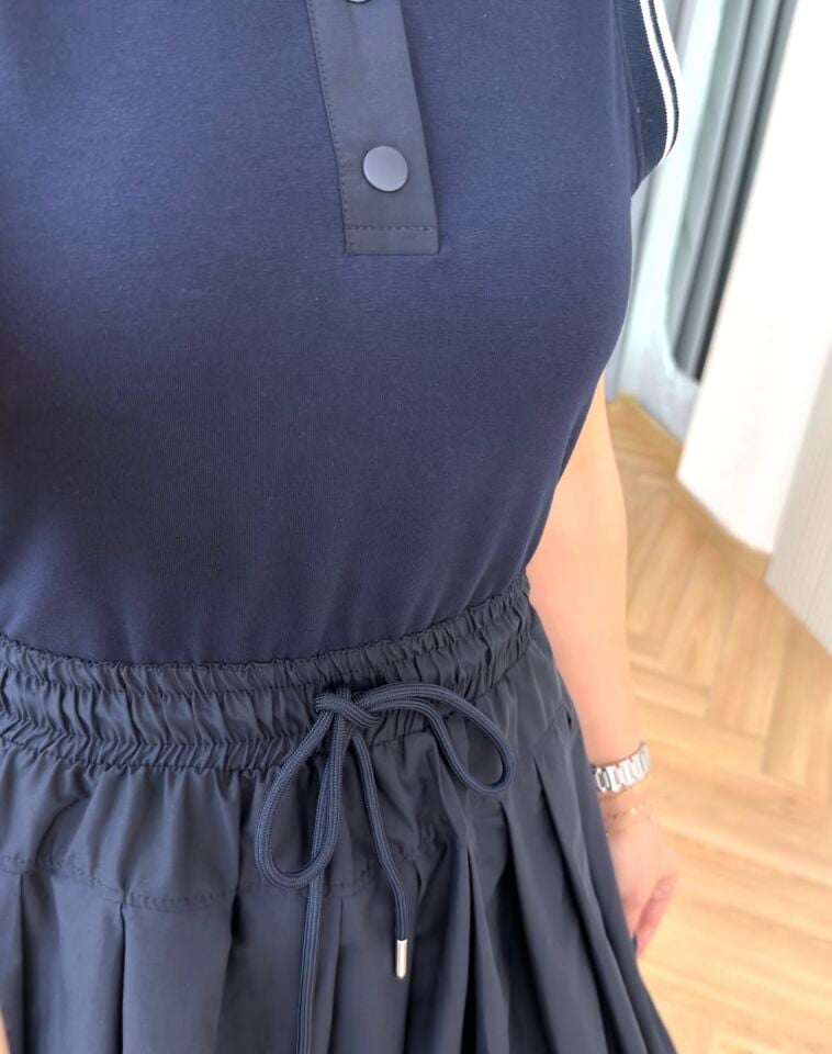 Lüks Marka Model Polo Yaka Elbise