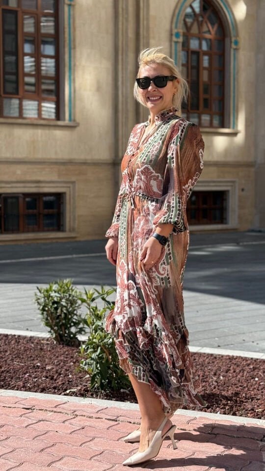 Tasarım Şifon Elbise