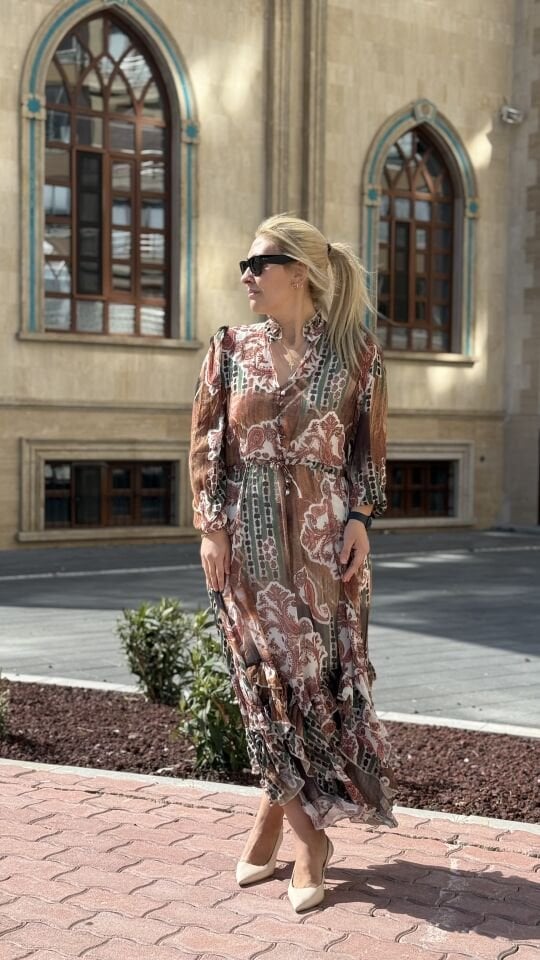 Tasarım Şifon Elbise