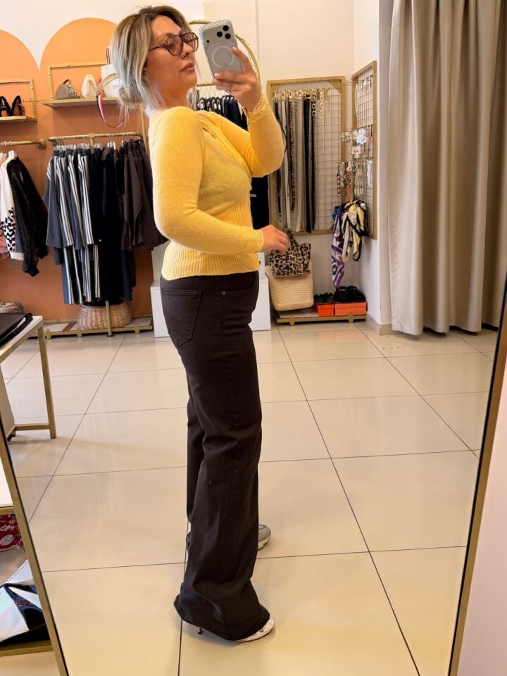 Massi Wide Leg Jean Pantolon