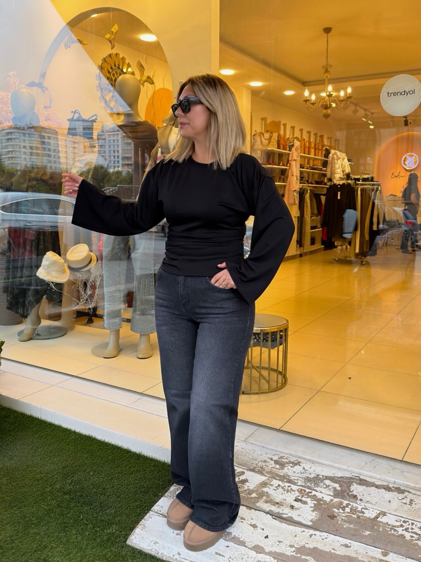 Massi Wide Leg Jean Pantolon