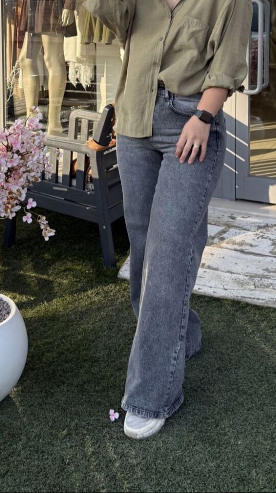 Massi Wide Leg Jean Pantolon