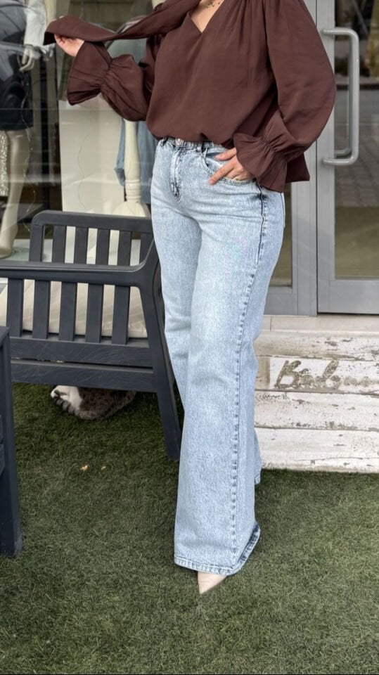 Massi Wide Leg Jean Pantolon