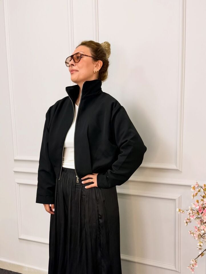 Zra Model Astarlı Kumaş Bomber Ceket