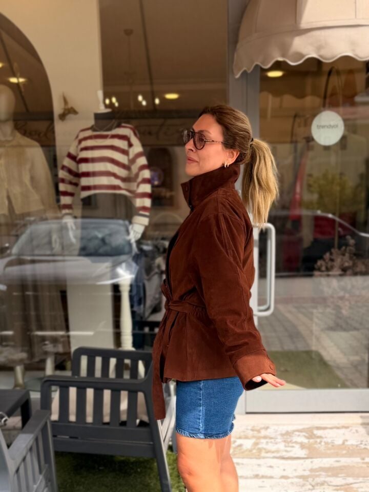 Massi Model Süet Trenç